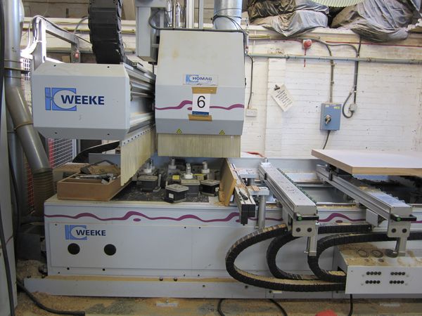 Weeke BHC 550 Machining Center with C Axis, 2002